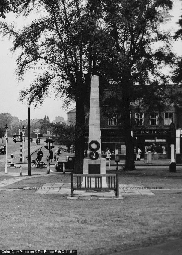 Wallington, the War Memorial c1950