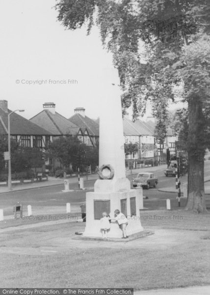 Photo of Wallington, The War Memorial c.1965