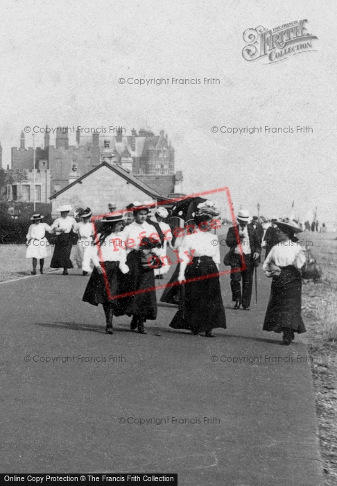 Photo of Walmer, Ladies Promenading 1906