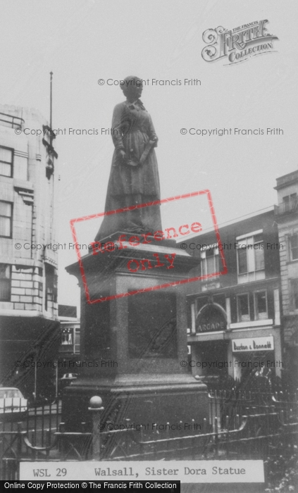 Photo of Walsall, Sister Dora Statue c.1965