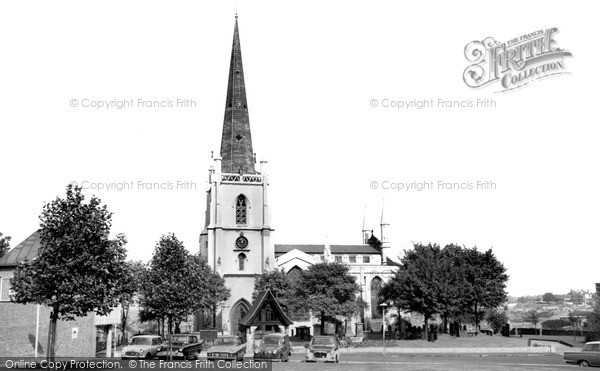 Photo of Walsall, St Matthew's Church c.1965