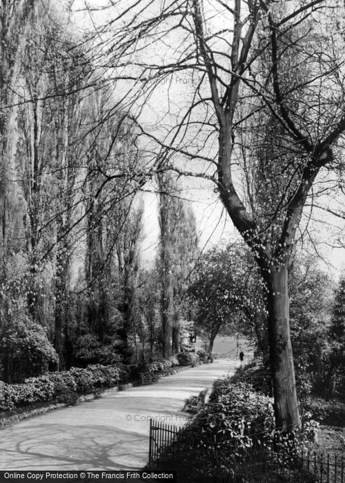 Photo of Walsall, The Poplar Path, Arboretum c.1939