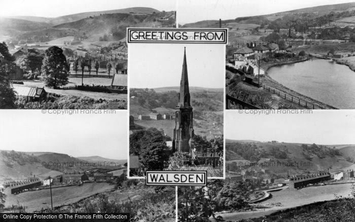 Photo of Walsden, Greetings From Walsden Composite c.1960