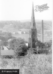 St Peter's Church And School c.1960, Walsden