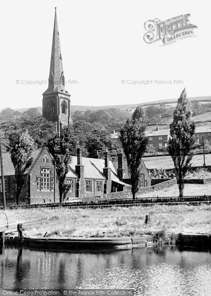 Photo of Walsden, St Peter's Church And Travis Mill Lock c.1960