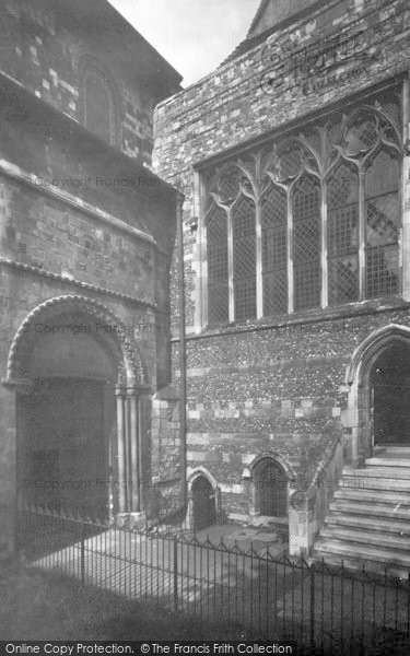 Photo of Waltham Abbey, Abbey, South Doorway And Lady Chapel 1921