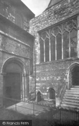 Abbey, South Doorway And Lady Chapel 1921, Waltham Abbey