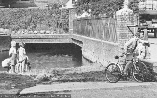 Photo of Waltham Abbey, Children By The Lea c.1955
