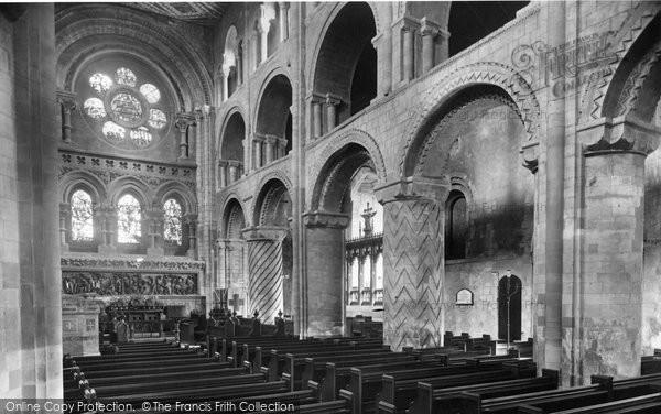 Photo of Waltham Abbey, Church, Nave East 1921