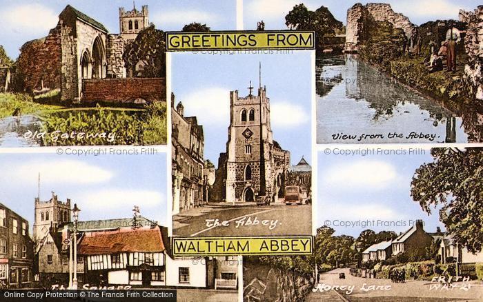 Photo of Waltham Abbey, Composite c.1955