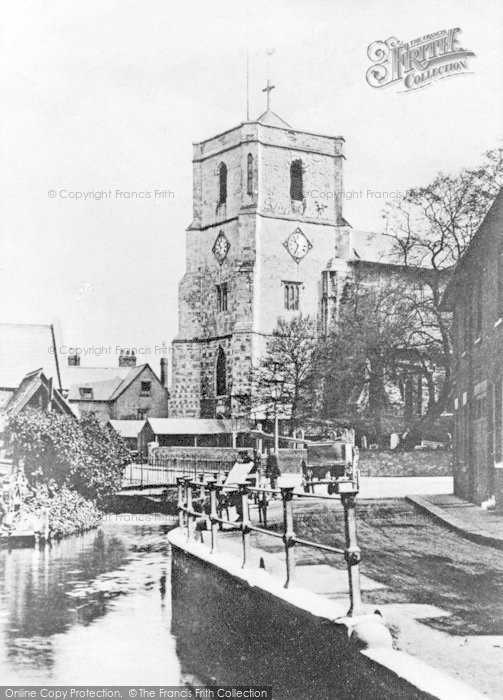 Photo of Waltham Abbey, The Abbey And River 1901