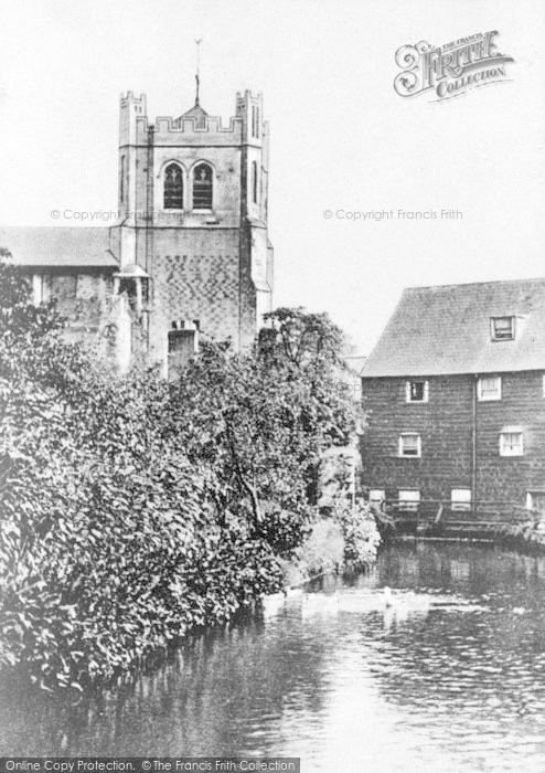 Photo of Waltham Abbey, The Abbey And Watermill 1907