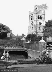 The Lea With Abbey c.1955, Waltham Abbey