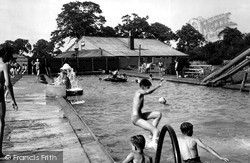 Waltham St Lawrence, Swimming Pool c1955