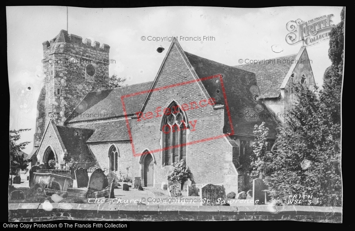 Photo of Waltham St Lawrence, The Church c.1955