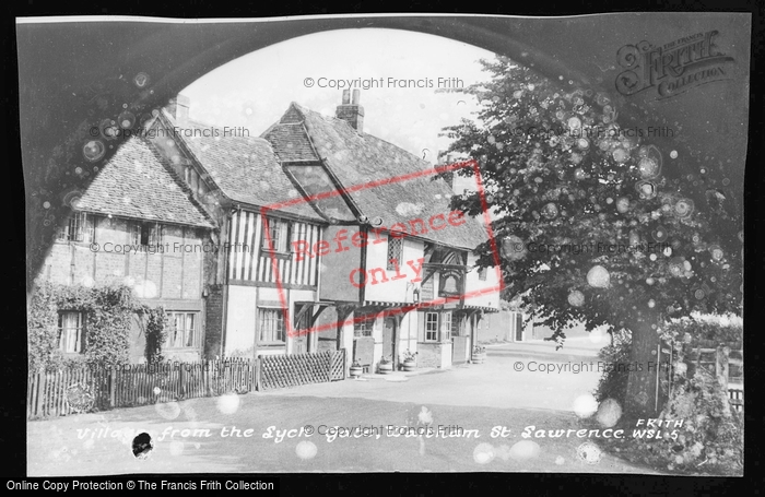 Photo of Waltham St Lawrence, Village From The Lychgate c.1955