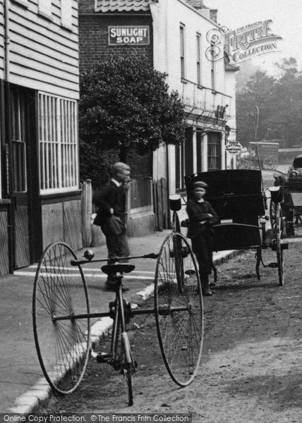Photo of Walton On Thames, A Tricycle 1893