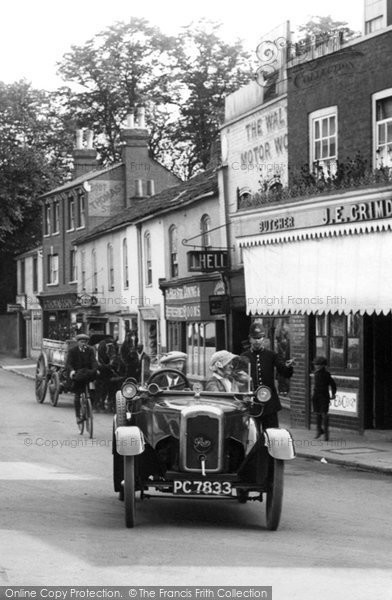 Photo of Walton On Thames, Car In The High Street 1923
