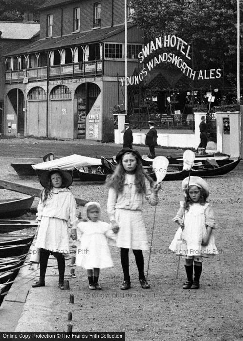 Photo of Walton On Thames, Children Holding Hands 1908
