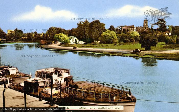 Photo of Walton On Thames, Mount Felix c.1960