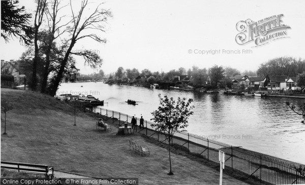Photo of Walton On Thames, Thames From Public Gardens c.1965