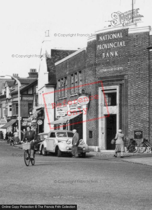 Photo of Walton On Thames, The National Provincial Bank c.1955
