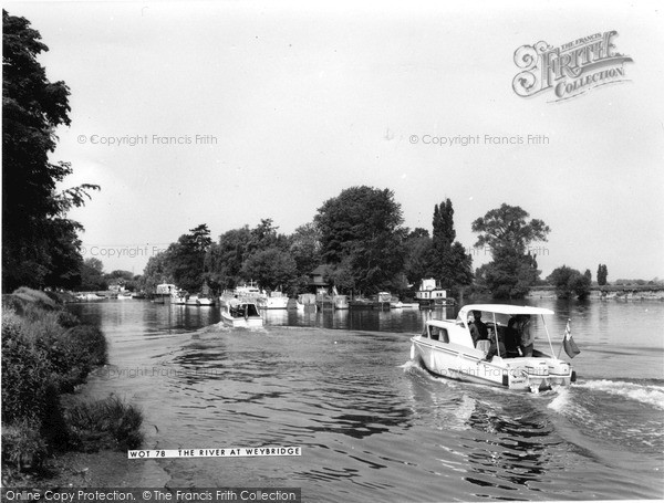Photo of Walton On Thames, The River Thames c.1965