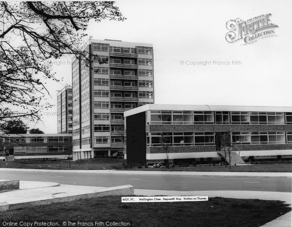 Photo of Walton On Thames, Wellington Close, Hepworth Way c.1965