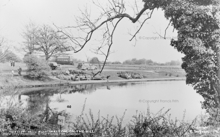 Photo of Walton On The Hill, Mere Pond c.1955
