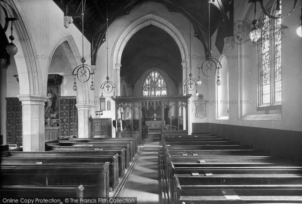 Photo of Walton On The Hill, St Peter's Church Interior 1928