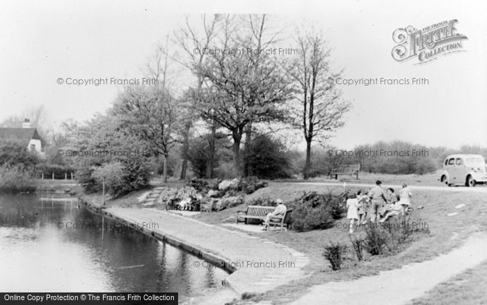 Photo of Walton On The Hill, The Pond And Gardens c.1955
