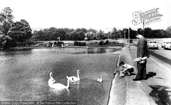 Photo of Walton on the Hill, the Pond c1960
