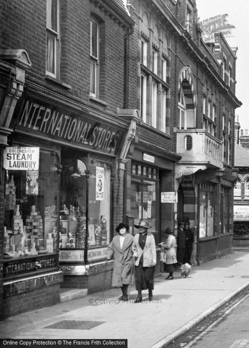 Photo of Walton On The Naze, International Stores, High Street 1921