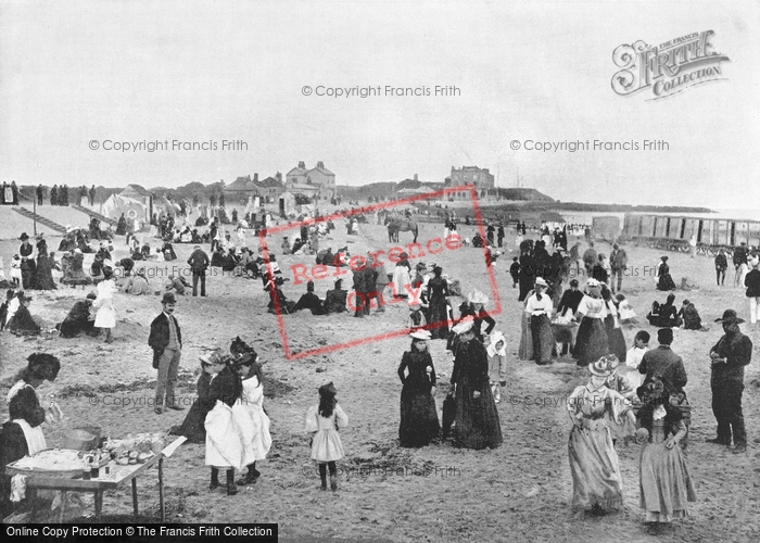 Photo of Walton On The Naze, Scene On The Beach c.1890