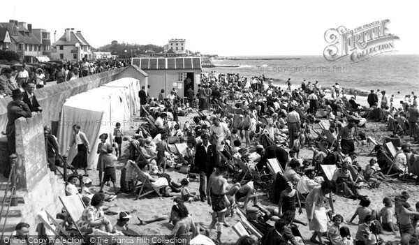 Photo of Walton On The Naze, The Beach c.1955