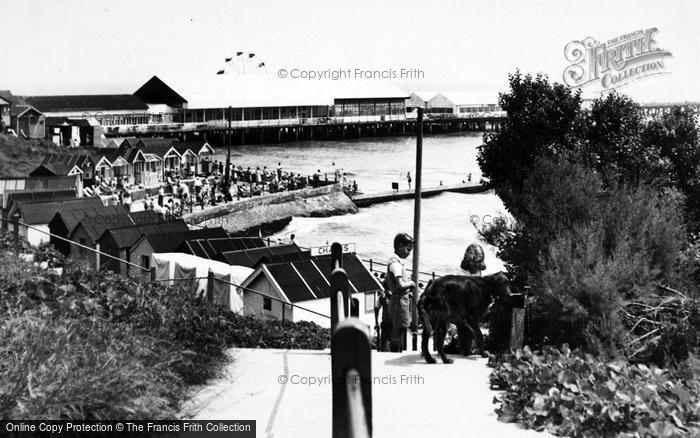 Photo of Walton On The Naze, The Pier From South Cliff c.1955