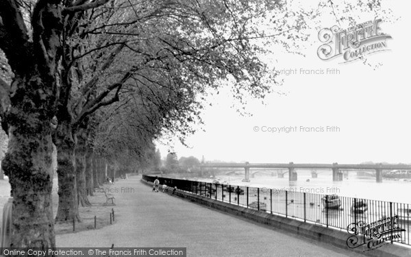 Photo of Wandsworth, By The River Thames c.1955