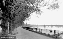 Wandsworth, by the River Thames c1955