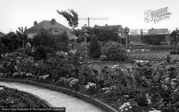 Photo of Wannock, Flower Gardens c.1960