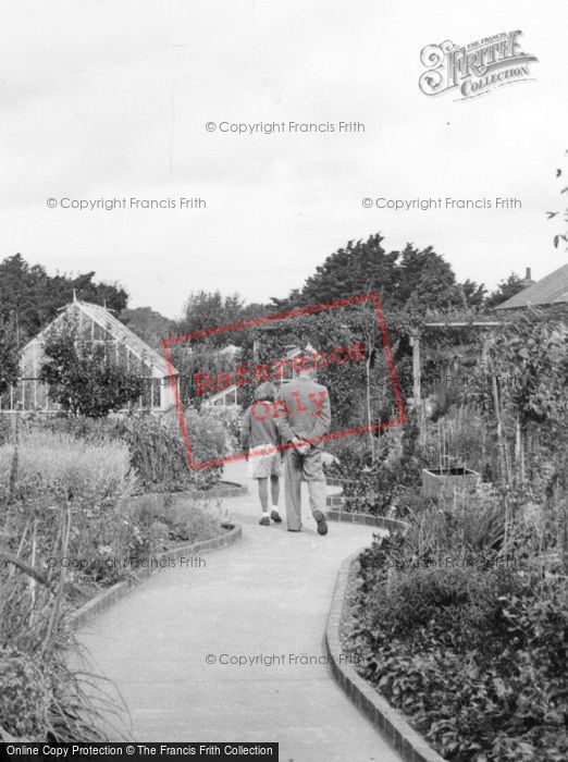 Photo of Wannock, Gardens, Along The Path c.1955