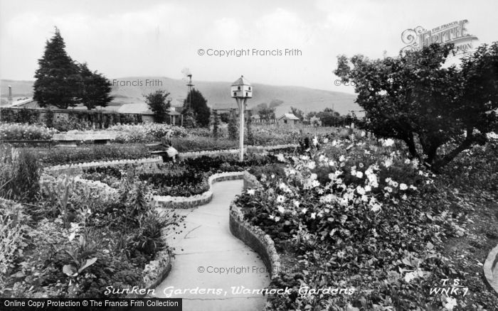 Photo of Wannock, Sunken Garden c.1955