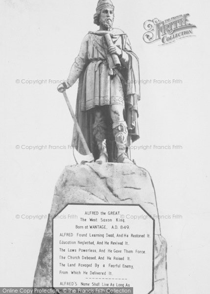 Photo of Wantage, Statue Of King Alfred The Great c.1960
