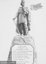 Statue Of King Alfred The Great c.1960, Wantage