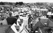 The Market Place From The Church Tower c.1960, Wantage