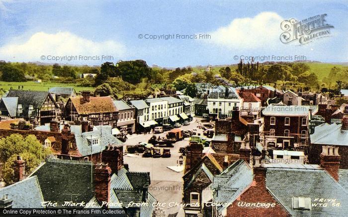 Photo of Wantage, The Market Place From The Church Tower c.1960