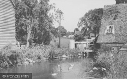 The Mill Stream, Locks Lane c.1955, Wantage