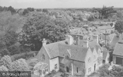 The Vicarage From The Church Tower c.1960, Wantage