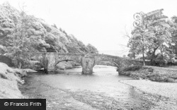 The Bridge And River c.1960, Warcop