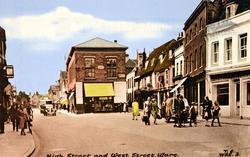 High Street And West Street c.1955, Ware