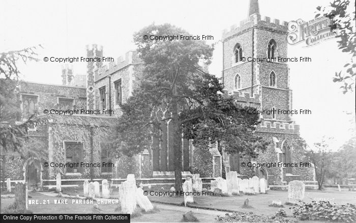 Photo of Ware, Parish Church c.1955